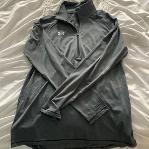 UA 1/4 zip up pullover. Size L, Heat Gear